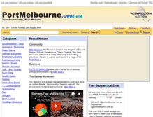 Tablet Screenshot of portmelbourne.com.au